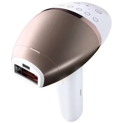 Фотоепілятор Philips Lumea IPL 9900 Series, акумуляторний , кіл-ть спалах.-450000, 2-4 см2, насадок-3, футляр, біло-золотий Фотоепілятор Philips Lumea IPL 9900 Series, акумуляторний , кіл-ть спалах.-450000, 2-4 см2, насадок-3, футляр, біло-золотий