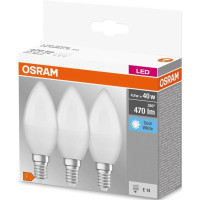 Набір ламп 3шт OSRAM LED E14 4.9Вт 4000К 470Лм B40