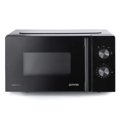 Мікрохвильова піч Gorenje, 20л, мех. керув., 700Вт, гриль, інвертор, чорний Мікрохвильова піч Gorenje, 20л, мех. керув., 700Вт, гриль, інвертор, чорний
