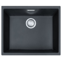 Мийка кухонна Franke Sirius, тектонайт, прямокутник, без крила, 525х440х200мм, чаша - 1, врізна,  SID 110-50 , чорний