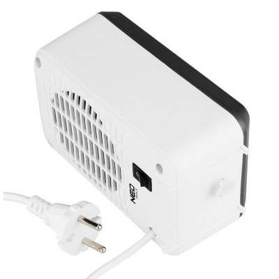 Тепловентилятор електричний настільний Neo Tools, 600Вт, термостат, білий, 0.62кг Тепловентилятор електричний настільний Neo Tools, 600Вт, термостат, білий, 0.62кг