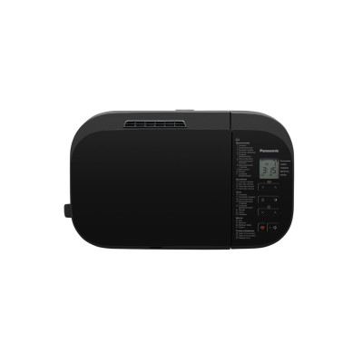 Хлібопічка Panasonic 550Вт, програм-30, макс.ваг -1.25кг, форма-прямокутник, метал, чорний