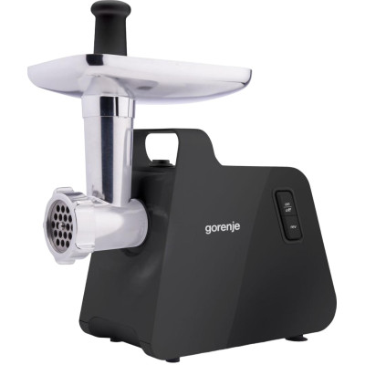 Gorenje М'ясорубка, 2000Вт, 2,6кг/хв, 2 решітки, пластик/метал, чорний Gorenje М'ясорубка, 2000Вт, 2,6кг/хв, 2 решітки, пластик/метал, чорний