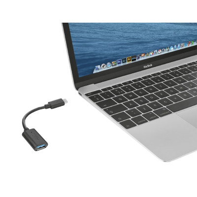 Адаптер Trust Calyx USB-C > USB3.0, 0.09м, чорний