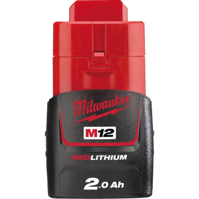 Акумулятор Milwaukee Redlithium M12 12В 2А·год 0.178кг Акумулятор Milwaukee Redlithium M12 12В 2А·год 0.178кг