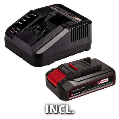 Ножиці для трави акумуляторні Einhell GE-CG 18/100 Li Kit 18В PXC акб 1х2.5А·год 10см крок різу 8мм 1.06кг