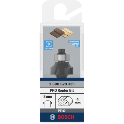 Фреза карнизна Bosch Professional Std S8 R4 L10.5 Фреза карнизна Bosch Professional Std S8 R4 L10.5