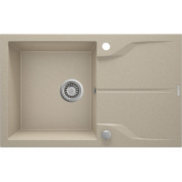 Мийка кухонна Deante Andante, граніт, прямокутник, з крилом, 780х490х194мм, чаша - 1, накладна, пісок Мийка кухонна Deante Andante, граніт, прямокутник, з крилом, 780х490х194мм, чаша - 1, накладна, пісок