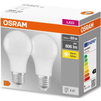 Набір ламп 2шт OSRAM LED E27 8.5Вт 2700К 806Лм A60 Набір ламп 2шт OSRAM LED E27 8.5Вт 2700К 806Лм A60