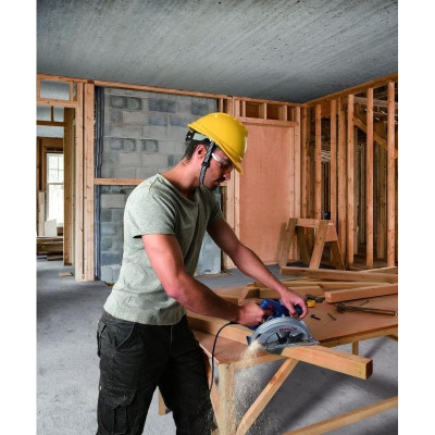 Bosch Пила дискова GKS 140, ручна, 1400Вт, 184мм, 20мм, 3.7кг + Пиляльний диск Eco for wood