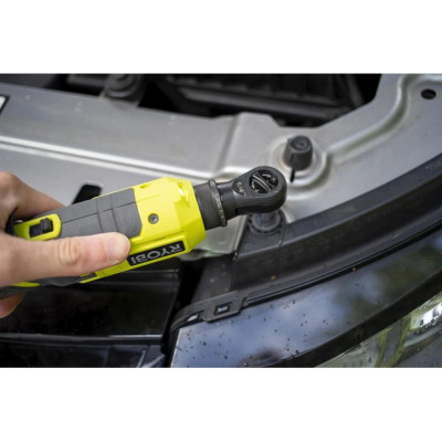 Тріскачка акумуляторна Ryobi ONE+ R18RW2-0 18В 1/4" 60Нм 280об·хв 4 положення головки 1кг (без АКБ та ЗП)