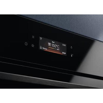 Духовой шкаф Electrolux электрический, 72л, A+, пара, дисплей, конвекция, ф-ция пароварки, телескопические направляющие, черный Духовой шкаф Electrolux электрический, 72л, A+, пара, дисплей, конвекция, ф-ция пароварки, телескопические направляющие, черный