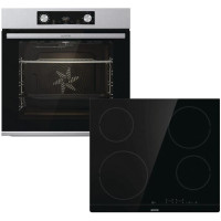 Комплект Gorenje (духовка + поверхня склокераміка BO6737E02X -нерж + ECT41SC- чорна), 738881 Комплект Gorenje (духовка + поверхня склокераміка BO6737E02X -нерж + ECT41SC- чорна), 738881