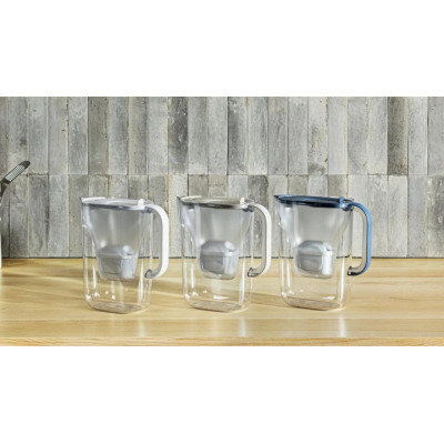 Фільтр-глечик Brita Style Essential MXPro 2.4л (1.4л очищеної води) + 3 картриджа сіро-блакитний