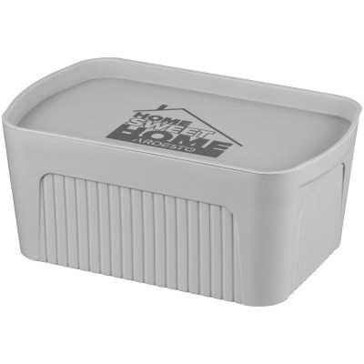 Ящик з кришкою для зберігання ARDESTO 32х21.5х14см, 6л, пластик PP, сірий