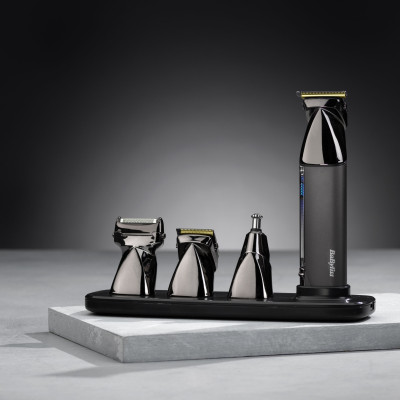 Набір для стрижки Babyliss Super-X Metal Black Edition, для голови, вусів, бороди,носа і тіла, акум., насадок-15, сумка для зберігання, підставка, сталь, чорний Набір для стрижки Babyliss Super-X Metal Black Edition, для голови, вусів, бороди,носа і тіла, акум., насадок-15, сумка для зберігання, підставка, сталь, чорний