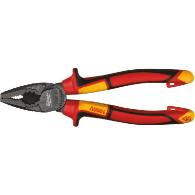 Плоскогубці Milwaukee, діелектричні, для робіт під напругою 1000В, 180мм