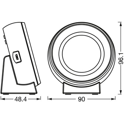 LEDVANCE Нічник NIGHTLUX CLOCK білий