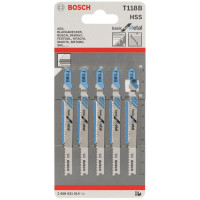 Полотно пиляльне для електролобзика Bosch Professional по металу T 118 B, 1.9-2.3х92мм, 5шт Полотно пиляльне для електролобзика Bosch Professional по металу T 118 B, 1.9-2.3х92мм, 5шт