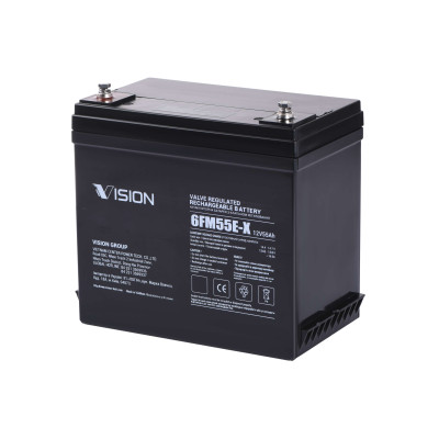 Аккумуляторная батарея Vision FM, 12В, 55А/час, AGM (6FM55E-X)