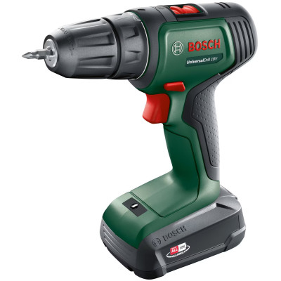 Шурупокрут-дриль акумуляторний Bosch UniversalDrill 18V 18В 1х1.5А·год 20Нм 0-440·0-1450об/хв кейс ЗП 1.3кг Шурупокрут-дриль акумуляторний Bosch UniversalDrill 18V 18В 1х1.5А·год 20Нм 0-440·0-1450об/хв кейс ЗП 1.3кг