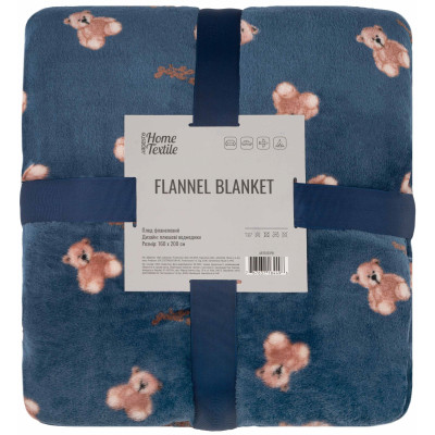 Плед ARDESTO Flannel 160х200см, 100% поліестер, плюшеві ведмедики Плед ARDESTO Flannel 160х200см, 100% поліестер, плюшеві ведмедики