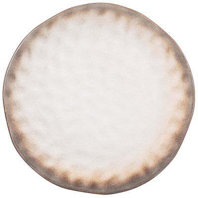 ARDESTO Тарілка десертна Umbria, 19см, кераміка, сірий світлий