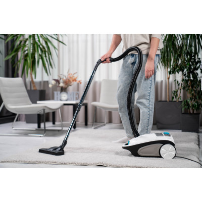 Пилосос Ardesto мішковий, 800Вт, мішок- 3.5л, HEPA, білий