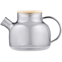 Заварник Ardesto Graphite 1000мл, боросилікатне скло, бамбук, cірий Заварник Ardesto Graphite 1000мл, боросилікатне скло, бамбук, cірий