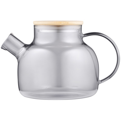 Заварник Ardesto Graphite 1000мл, боросилікатне скло, бамбук, cірий Заварник Ardesto Graphite 1000мл, боросилікатне скло, бамбук, cірий