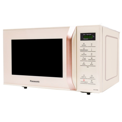 Мікрохвильова піч Panasonic, 25л, сенсор.керув., 800Вт, РК дисплей, молочний