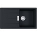 Мийка кухонна Franke Centro, фраграніт, прямокутник, з крилом, 860х500х200мм, чаша - 1, врізна, оборотна, CNG 611-86, чорний матовий