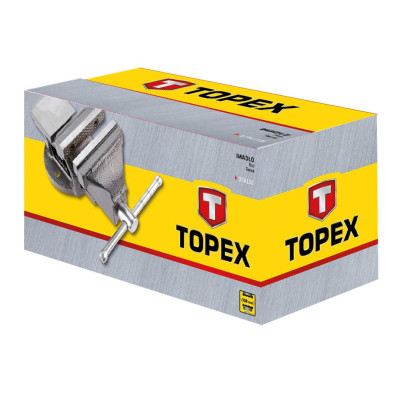 Topex Тиски, поворотні, чавунні, 100мм, 5.3кг Topex Тиски, поворотні, чавунні, 100мм, 5.3кг