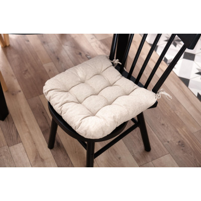 Подушка для стільця ARDESTO Oliver, 40х40см, 100% бавовна, нап-ч: 50% холоф, 50% пп, бежевий