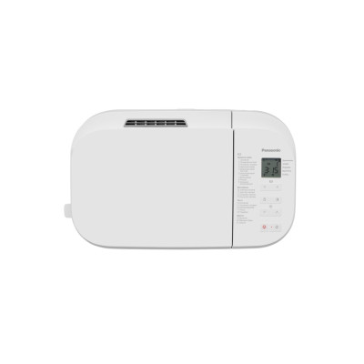Хлібопічка Panasonic 550Вт, програм-21, макс.вага -1.25кг, форма-прямокутник, пластик, білий