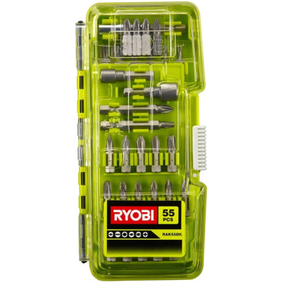 Ryobi Набір біт RAK55DK 55шт кейс Ryobi Набір біт RAK55DK 55шт кейс