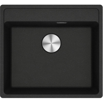 Мийка кухонна Franke Maris, фраграніт, прямокутник, без крила, 560х510х200мм, чаша - 1, врізна, MRG 610-52 TL, онікс