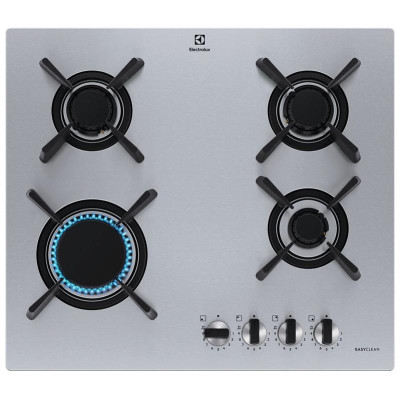 Варочная поверхность Electrolux газовая, 60см, чугун, неж KGU643723Z
