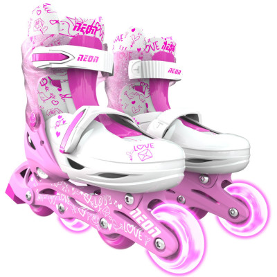 Роликові ковзани Neon Inline, розмір 30-33, рожевий