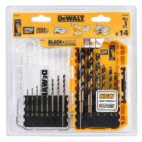 Набір свердел по металу DeWALT Black&Gold HSS-G 1-8мм, кейс, 14шт Набір свердел по металу DeWALT Black&Gold HSS-G 1-8мм, кейс, 14шт