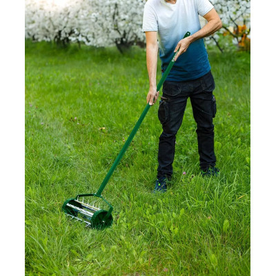 Аератор-скарифікатор ручний Verto, d15см, 27 шипів, 3.5кг Аератор-скарифікатор ручний Verto, d15см, 27 шипів, 3.5кг