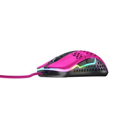 Миша Xtrfy M42, USB-A, RGB, рожевий