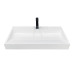 Раковина, умивальник Adamant VISION, штучний камінь, прямокут., з отвором для змішувача, без переливу, 1000х455х110мм, накладний, білий