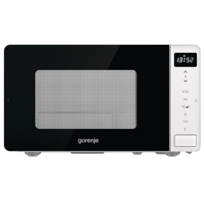 Мікрохвильова піч Gorenje, 20л, електр. управл., 800Вт, гриль, дисплей, білий