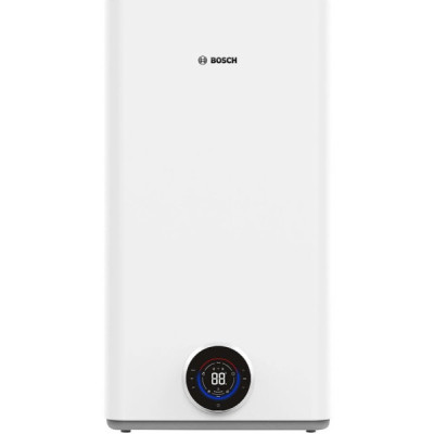 Водонагрівач електр. BOSCH плаский слім Tronic 5500iT, 50л, 1.5кВт, ун. монтаж, електр. кер-ння, Wi-Fi, B, білий