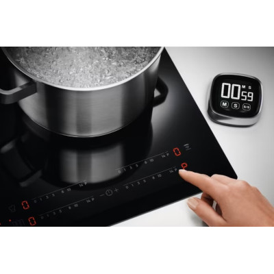 Electrolux Варочная поверхность индукционная, 60см, расширенная зона, Hob2Hood, черный CIV634