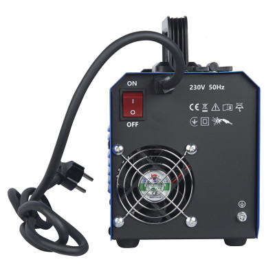 Зварювальний напівавтомат інверторний EnerSol EWM-130AFDS (дріт 0.8мм + електрод 4мм) 20-160А 5.1кВт 160-260В 5.49кг