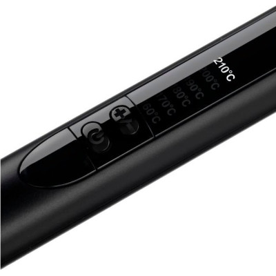 Плойка Babyliss Rose Quartz, 48Вт, темп.режимів-6, D -10mm, 160-210С, кераміка, чорно-рожевий