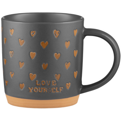 Чашка ARDESTO Alda, 365мл, керамика, серый