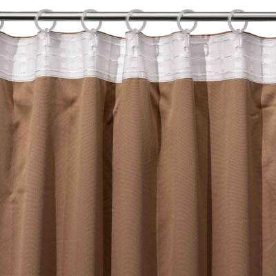 Штора ARDESTO 150х270см, мікровелюр, 100% поліестер, шоколад